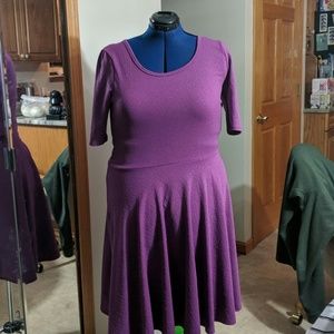 Lularoe Nicole Purple Dress